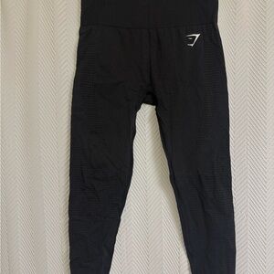 Gymshark Black Seamless High-Waist Leggings with Logo